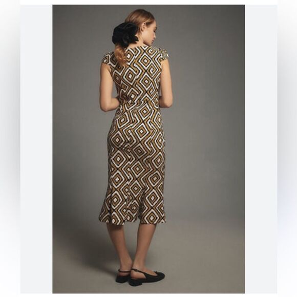 Anthropologie size small Maeve The Cecily Fit & Flare Sweetheart Dress - Picture 3 of 6